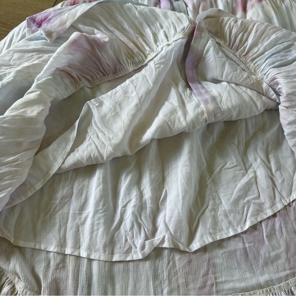 Z Supply Tie Dye Maxi Dress Button Down Front Sz M - Picture 11 of 13